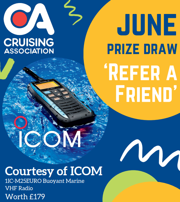 Refer A Friend prize for June: ICOM IC-M25EURO Buoyant Marine VHF Radio