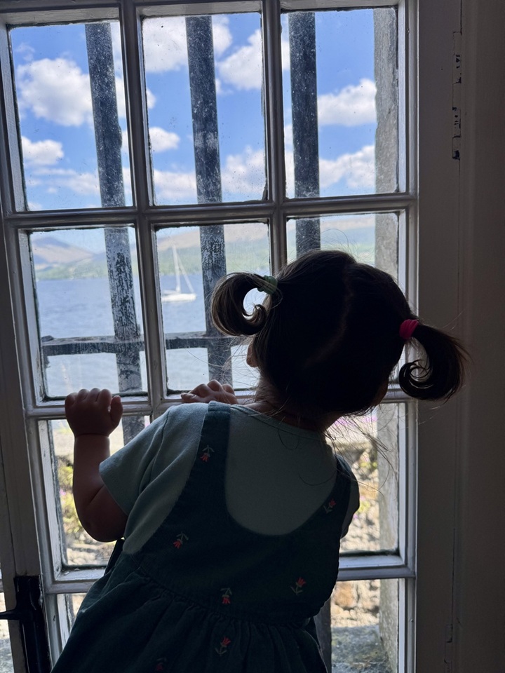 CA 2025 Photo competition runner-up Gail Hogg: photo of her granddaughter during a visit to Inveraray Jail