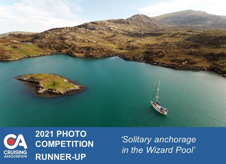 Solitary anchorage in the Wizard Pool, North Uist, Scotland - by Graham Keating