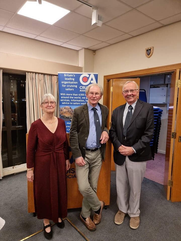 Retiring Chair of CA Council, Alison Hadley, and CA President, Jules Dussek, with incoming President, Derek Lumb