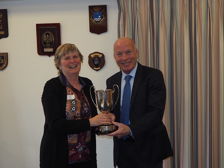 Ann Crome, presented with the Knight Cup 