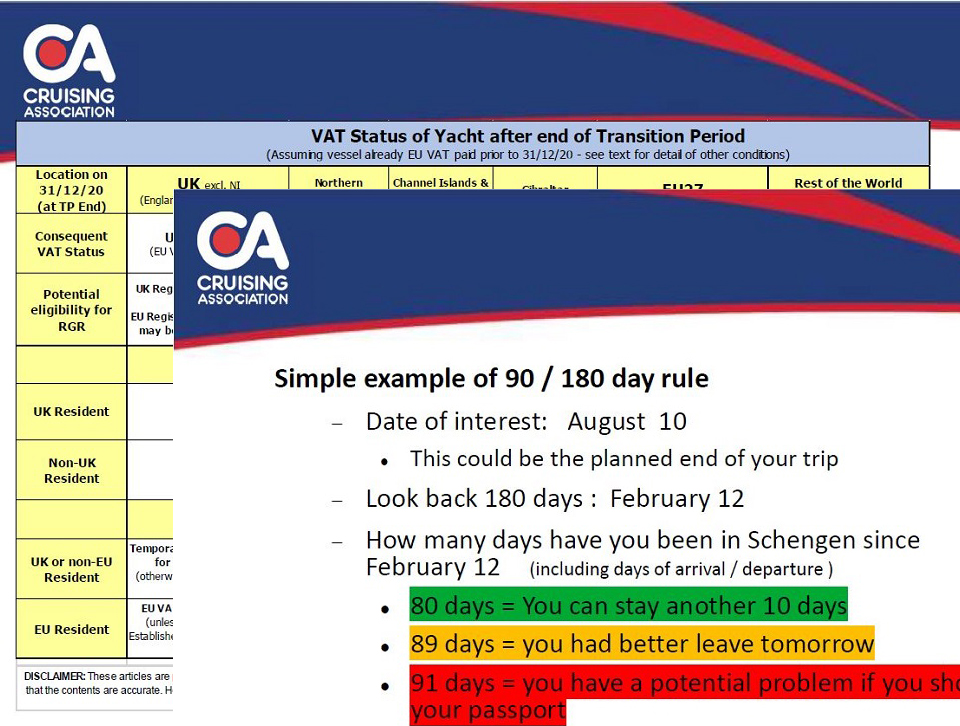 Brexit Cruising Information for Members