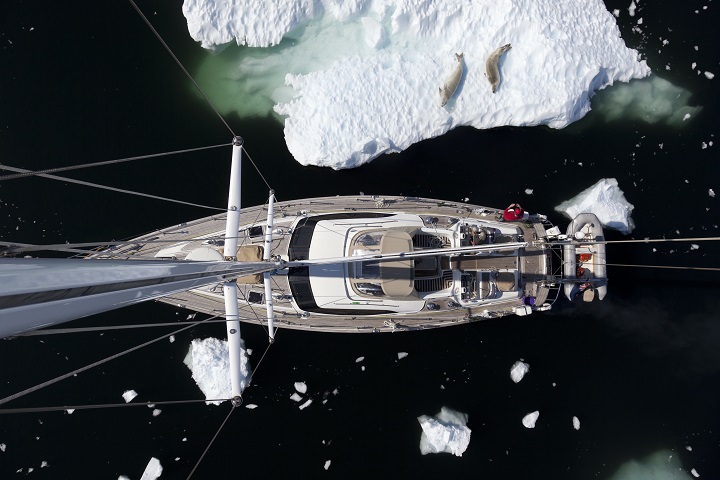 Oyster 62 in Antarctica, a Rob Humphreys design