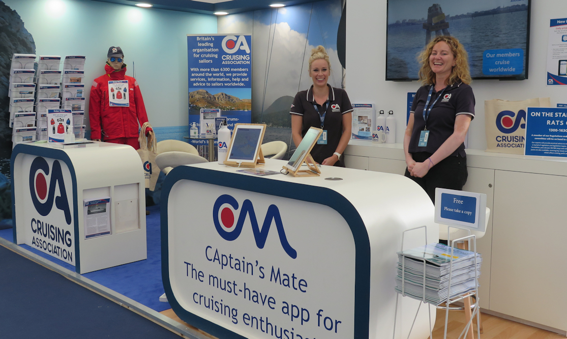 Cruising Association stand J419 at the Southampton International Boat Show 2022