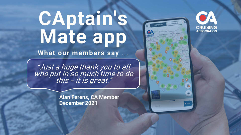CA member positive feedback on the new version of CAptain's Mate app