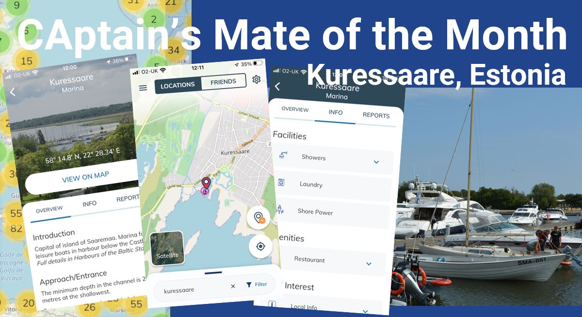 Detailed cruising information on CAptain's Mate for Kuressaare, Estonia