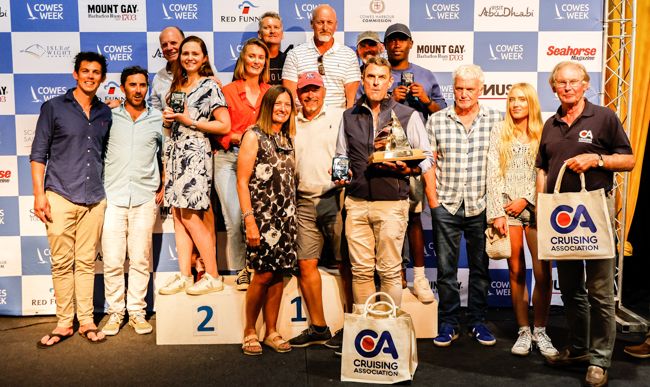 Cowes Week Club Cruiser Class - Podium Top Three