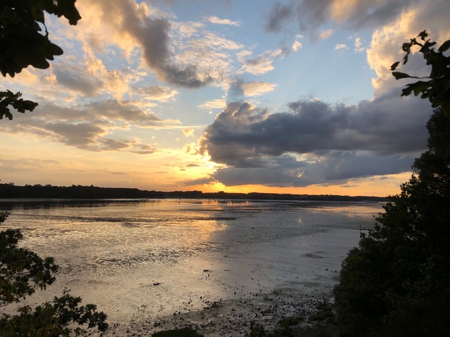 Sunset on the River Orwell by Ian Feavers