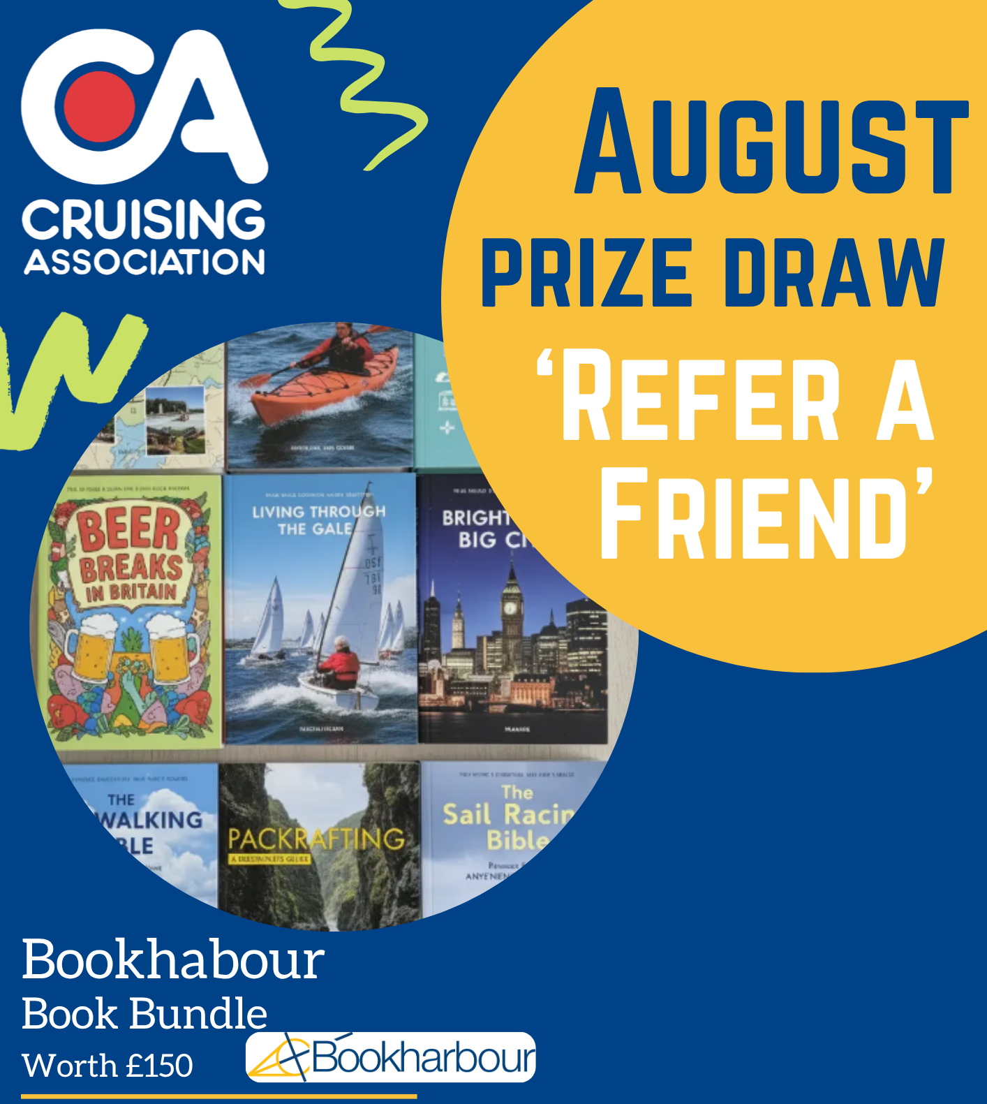 August's Refer a Friend prize draw - £150 bundle of books from Bookharbour