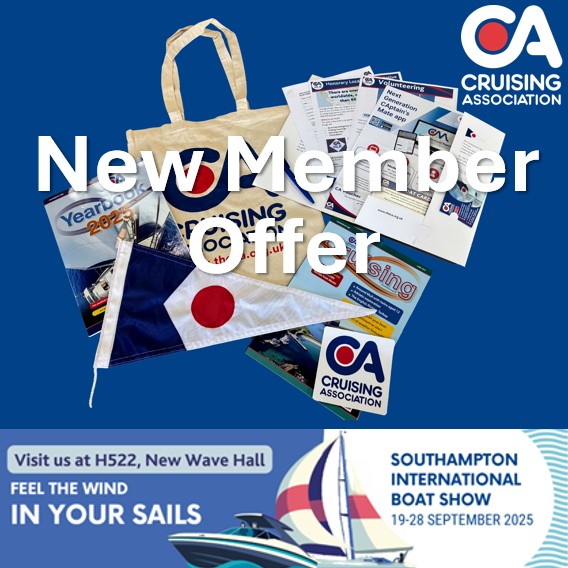 CA membership pack - join at Southampton International Boat Show and get 15 months membership for the price of 12
