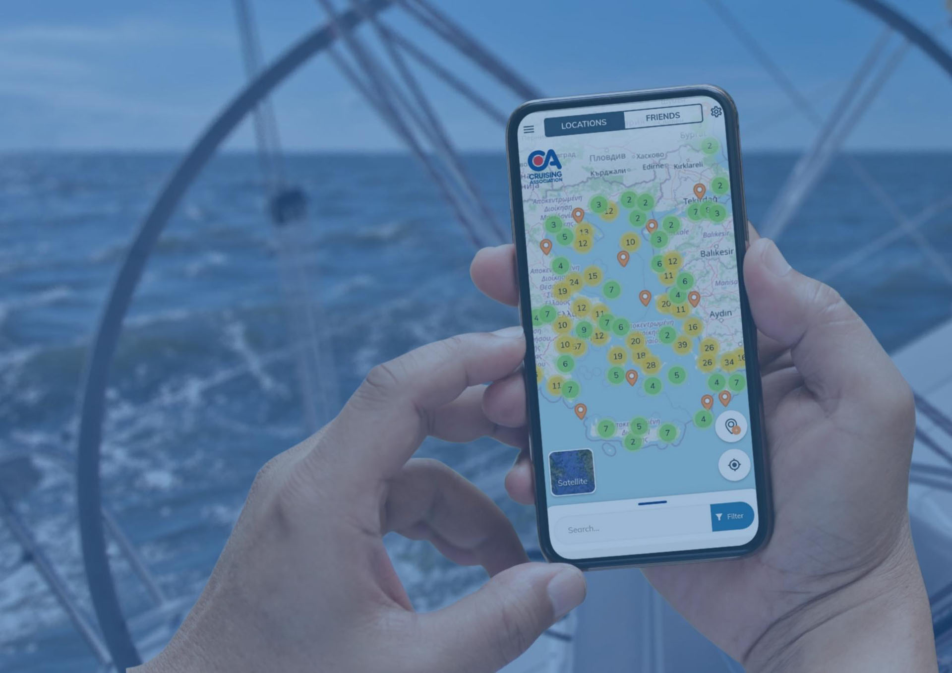 CAptain's Mate app - information on marinas, ports, harbours and anchorages worldwide as a guide for your cruising plans