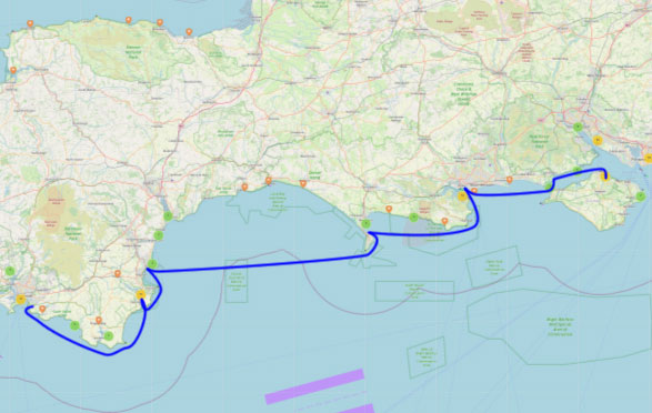 CA 2026 Relay Rally map